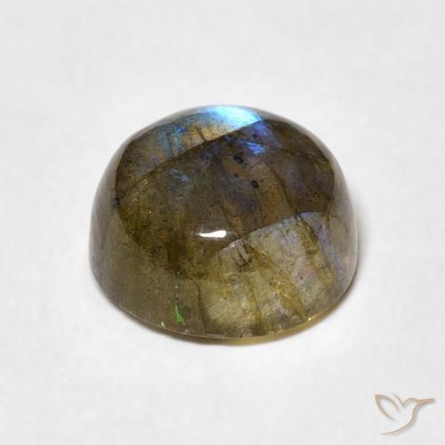 Labradorite Multicolore naturale da 3.48 ct, Rotondo, Traslucido