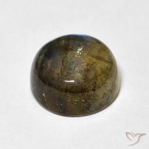 Labradorite Multicolore naturale da 3.58 ct, Rotondo, Traslucido