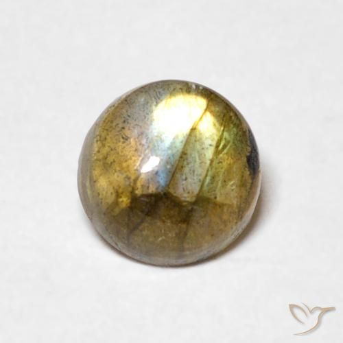 1.05ct Naturale Multicolore Labradorite, Rotondo, Traslucido