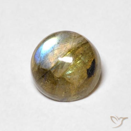 Labradorite Multicolore naturale da 1.05 ct, Rotondo, Traslucido