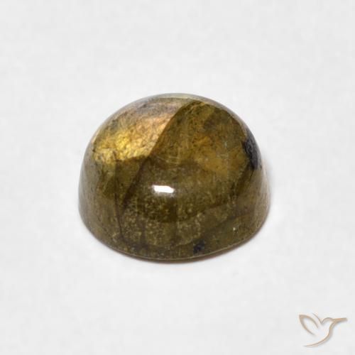 Labradorite Multicolore naturale da 1.05 ct, Rotondo, Traslucido