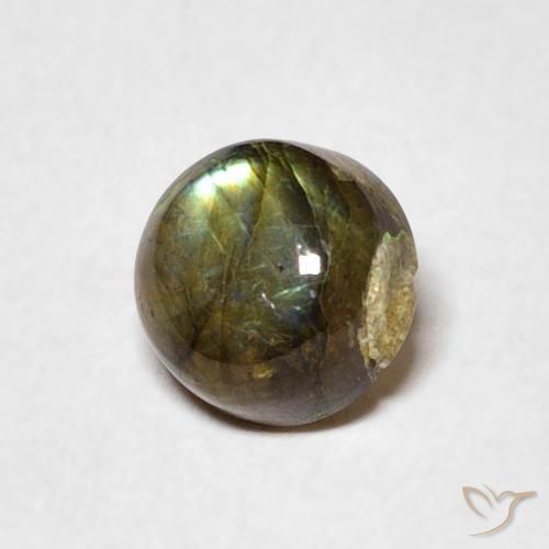 Labradorite Multicolore naturale da 1.02 ct, Rotondo, Traslucido