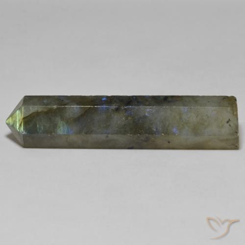 36.49ct Naturale Multicolore Labradorite, Taglio a fantasia, Opaco