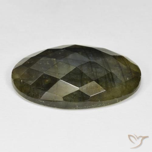 Labradorite Multicolore naturale da 31.65 ct, Ovale, Opaco