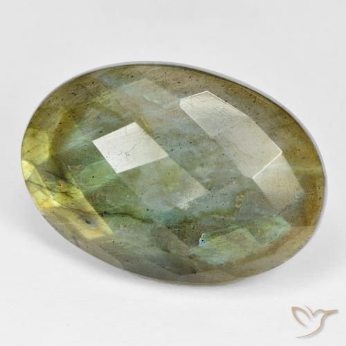 Labradorite Multicolore naturale da 32.68 ct, Ovale, Opaco