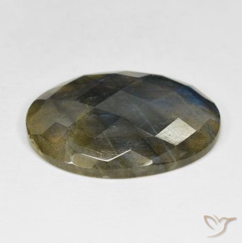 Labradorite Multicolore naturale da 26.37 ct, Ovale, Opaco