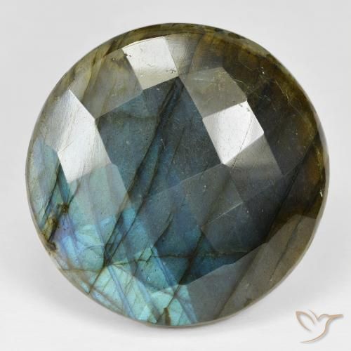 57.97ct Naturale Multicolore Labradorite, Rotondo, Opaco