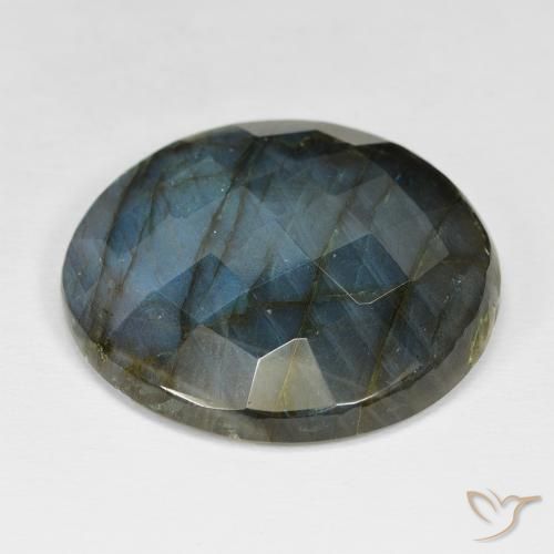 Labradorite Multicolore naturale da 57.97 ct, Rotondo, Opaco