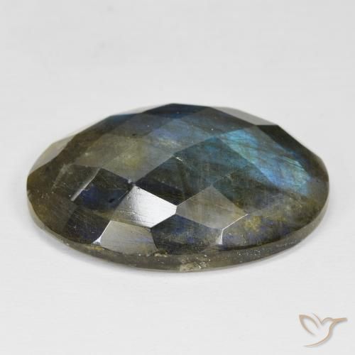 Labradorite Multicolore naturale da 45.71 ct, Ovale, Opaco