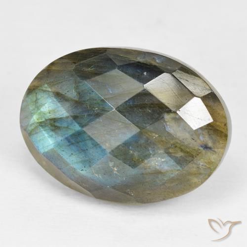 Labradorite Multicolore naturale da 17.59 ct, Ovale, Opaco