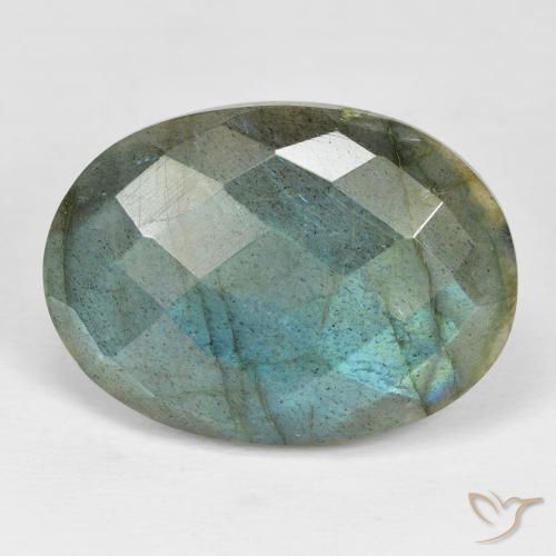 20.14ct Naturale Multicolore Labradorite, Ovale, Opaco