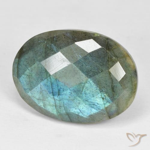Labradorite Multicolore naturale da 20.14 ct, Ovale, Opaco