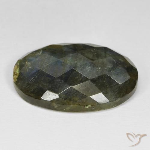 Labradorite Multicolore naturale da 28.57 ct, Ovale, Opaco