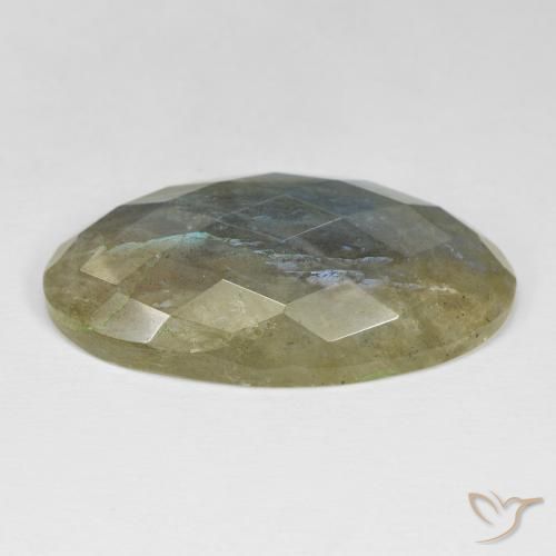 Labradorite Multicolore naturale da 35.20 ct, Ovale, Opaco