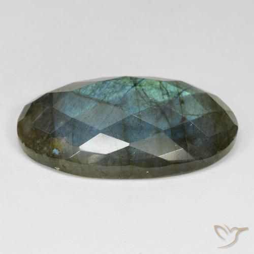Labradorite Multicolore naturale da 42.82 ct, Ovale, Opaco
