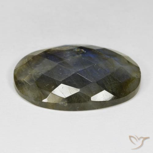 Labradorite Multicolore naturale da 28.97 ct, Ovale, Opaco