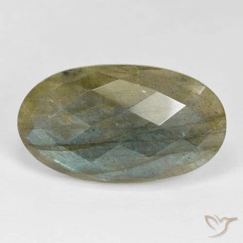 Labradorite Multicolore naturale da 24.29 ct, Ovale, Opaco