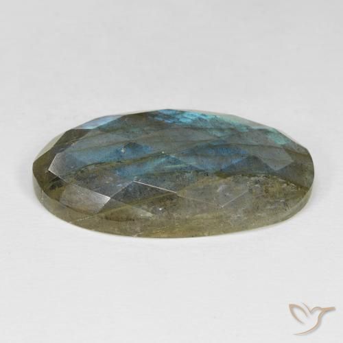 Labradorite Multicolore naturale da 24.29 ct, Ovale, Opaco