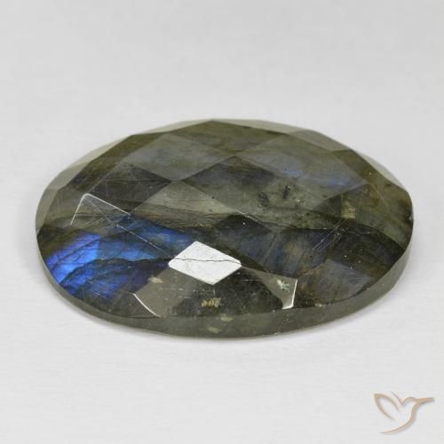 Labradorite Multicolore naturale da 31.10 ct, Ovale, Opaco