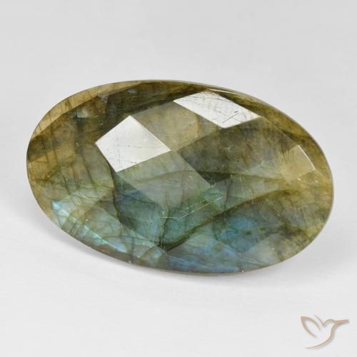 Labradorite Multicolore naturale da 23.03 ct, Ovale, Opaco