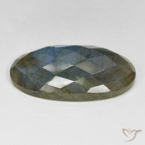 Labradorite Multicolore naturale da 34.01 ct, Ovale, Opaco