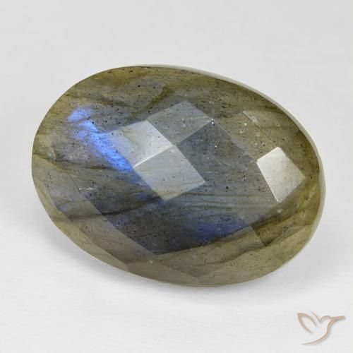 Labradorite Multicolore naturale da 26.35 ct, Ovale, Opaco