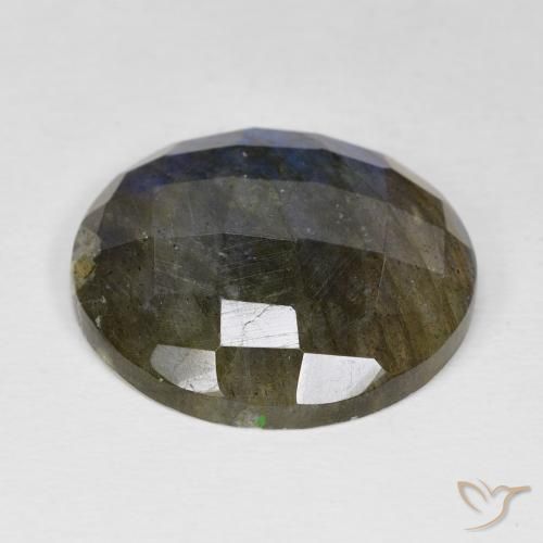 Labradorite Multicolore naturale da 18.23 ct, Rotondo, Opaco