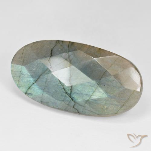 Labradorite Multicolore naturale da 40.87 ct, Ovale, Opaco