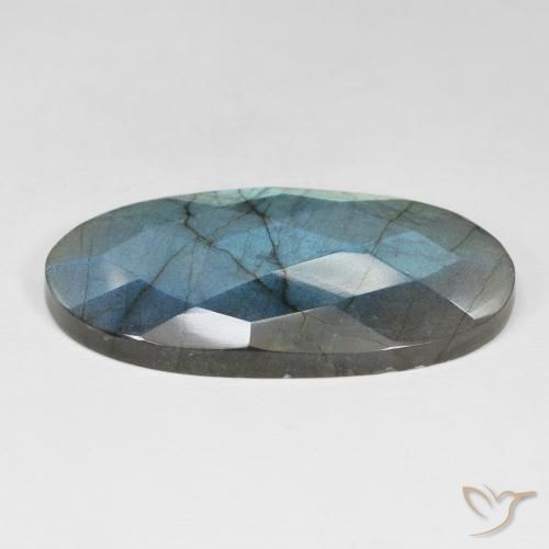 Labradorite Multicolore naturale da 40.87 ct, Ovale, Opaco