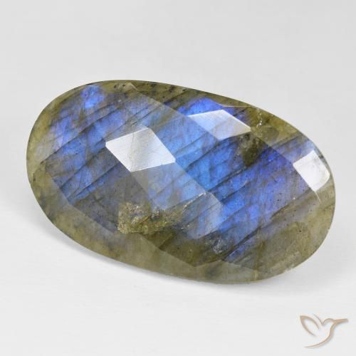Labradorite Multicolore naturale da 30.99 ct, Ovale, Opaco