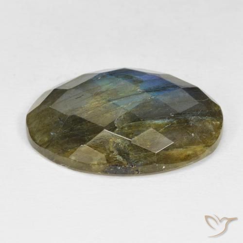 Labradorite Multicolore naturale da 18.53 ct, Ovale, Opaco