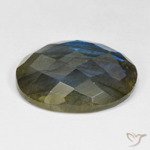 Labradorite Multicolore naturale da 23.31 ct, Ovale, Opaco
