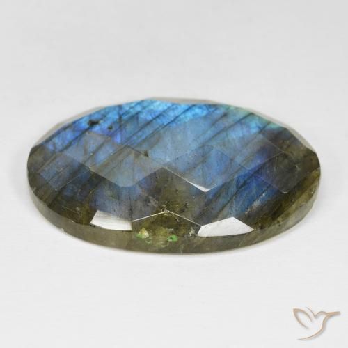 Labradorite Multicolore naturale da 35.90 ct, Ovale, Opaco