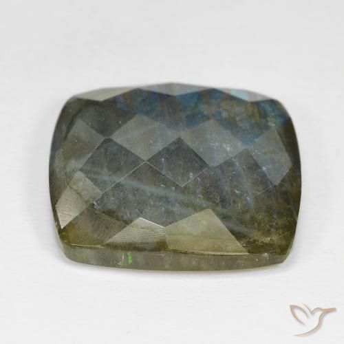 Labradorite Multicolore naturale da 28.56 ct, Cuscino, Opaco