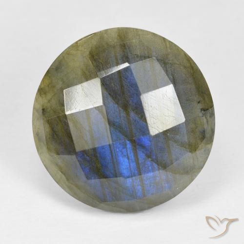19.78ct Naturale Multicolore Labradorite, Rotondo, Opaco