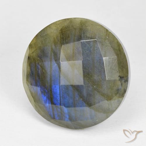 Labradorite Multicolore naturale da 19.78 ct, Rotondo, Opaco