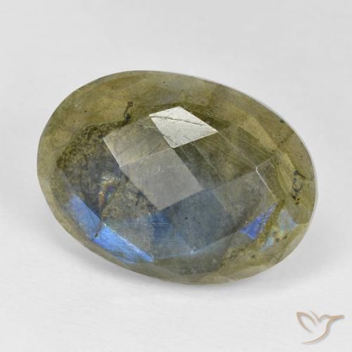 Labradorite Multicolore naturale da 16.89 ct, Ovale, Opaco