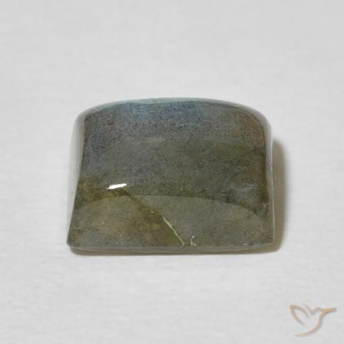 Labradorite Multicolore naturale da 3.20 ct, Taglio a baguette, Traslucido