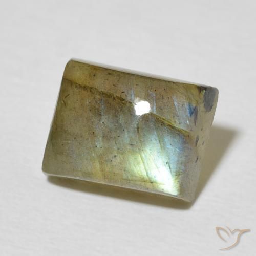 Labradorite Multicolore naturale da 3.25 ct, Taglio a baguette, Traslucido