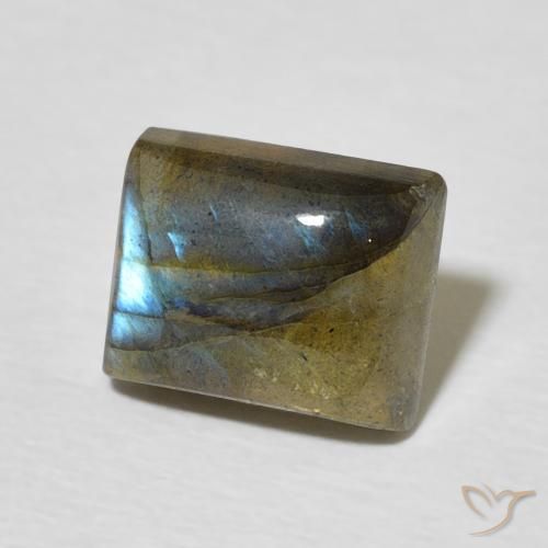 Labradorite Multicolore naturale da 2.79 ct, Taglio a baguette, Traslucido