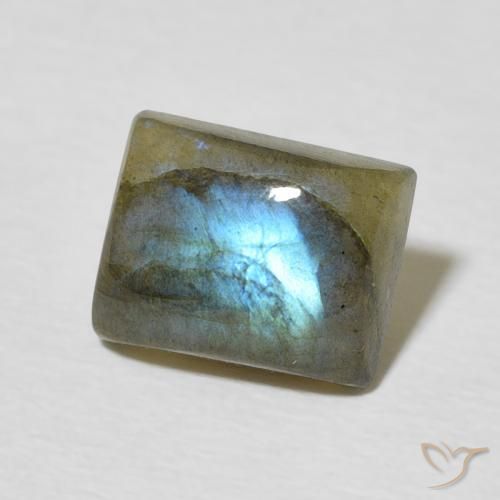 Labradorite Multicolore naturale da 2.40 ct, Taglio a baguette, Traslucido