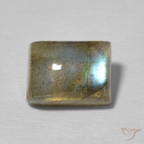 Labradorite Multicolore naturale da 3.48 ct, Taglio a baguette, Traslucido