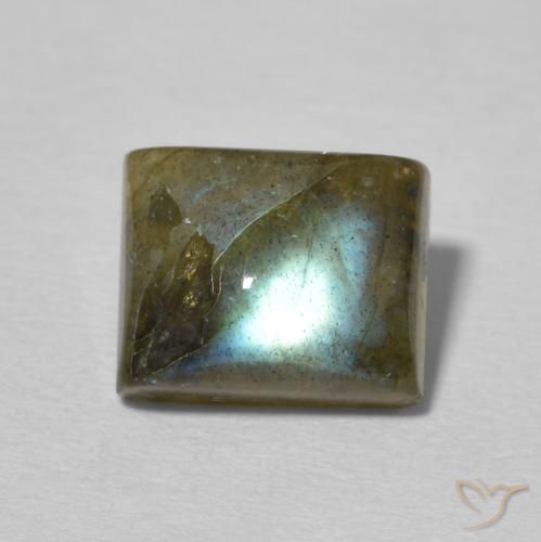 2.71ct Naturale Multicolore Labradorite, Taglio a baguette, Traslucido