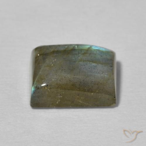 Labradorite Multicolore naturale da 2.87 ct, Taglio a baguette, Traslucido