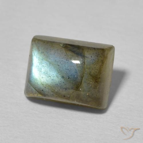Labradorite Multicolore naturale da 2.96 ct, Taglio a baguette, Traslucido