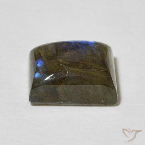 Labradorite Multicolore naturale da 3.13 ct, Taglio a baguette, Traslucido