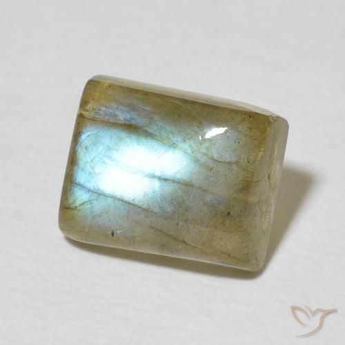 Labradorite Multicolore naturale da 2.79 ct, Taglio a baguette, Traslucido