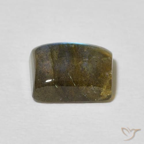 Labradorite Multicolore naturale da 2.36 ct, Taglio a baguette, Traslucido