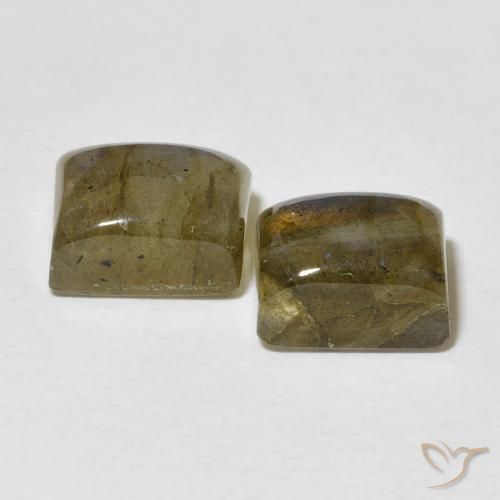 Gemme di Labradorite Multicolore naturale da 6.93 ct, Taglio a baguette, Traslucido