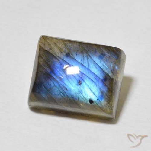 Labradorite Multicolore naturale da 3.66 ct, Taglio a baguette, Traslucido